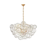 Modern Glass Bubble Chandelier Adjustable Height Image - 7