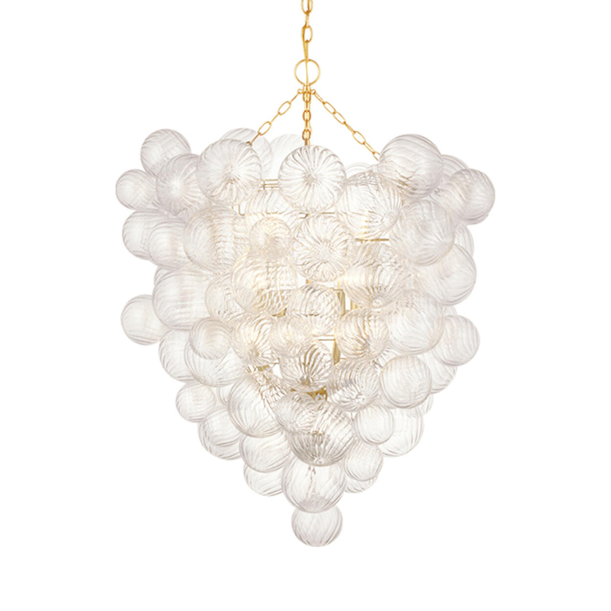 Modern Glass Bubble Cluster Chandelier Adjustable Height Image - 9