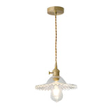 Modern Glass Chic Gold Geometric Pendant Light Image - 2