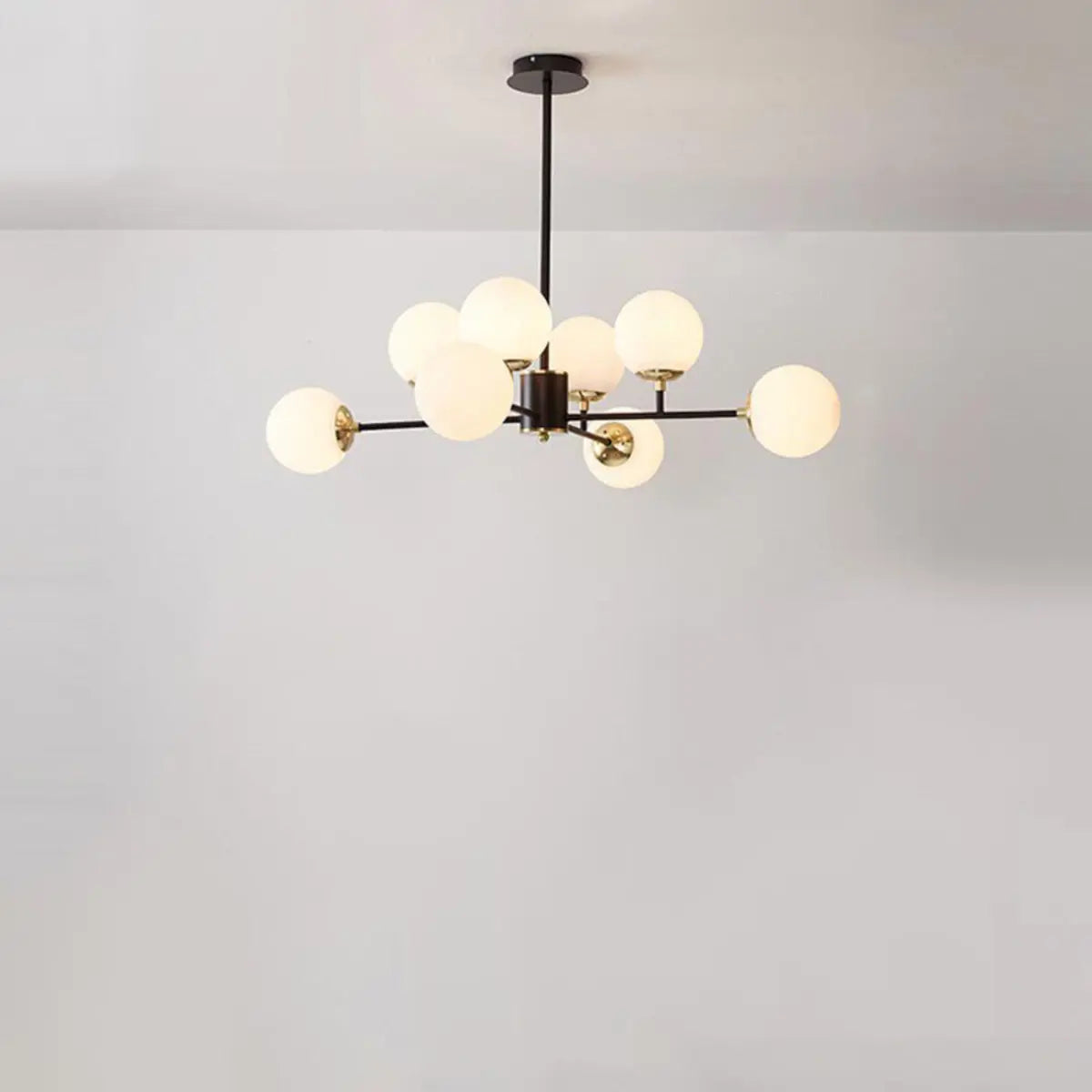 8-Light Modern Sputnik Glass Globe Chandelier Image - 10