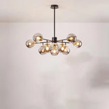 8-Light Modern Sputnik Glass Globe Chandelier Image - 11