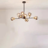 8-Light Modern Sputnik Glass Globe Chandelier Image - 13