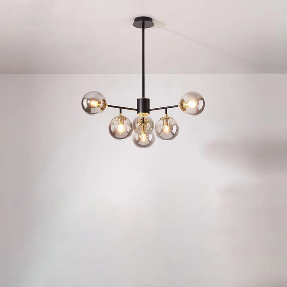 8-Light Modern Sputnik Glass Globe Chandelier Image - 17