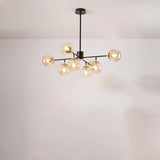 8-Light Modern Sputnik Glass Globe Chandelier Image - 4