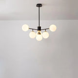 8-Light Modern Sputnik Glass Globe Chandelier Image - 5