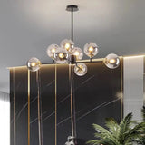 8-Light Modern Sputnik Glass Globe Chandelier Image - 6