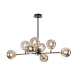 8-Light Modern Sputnik Glass Globe Chandelier Image - 9