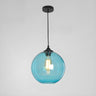 Modern Glass Globe Pendant Light Adjustable Height Image - 9