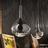 Modern Glass Teardrop LED Pendant Light Flexible Length Image - 6