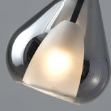 Modern Glass Teardrop Pendant Light Flexible Length Image - 11