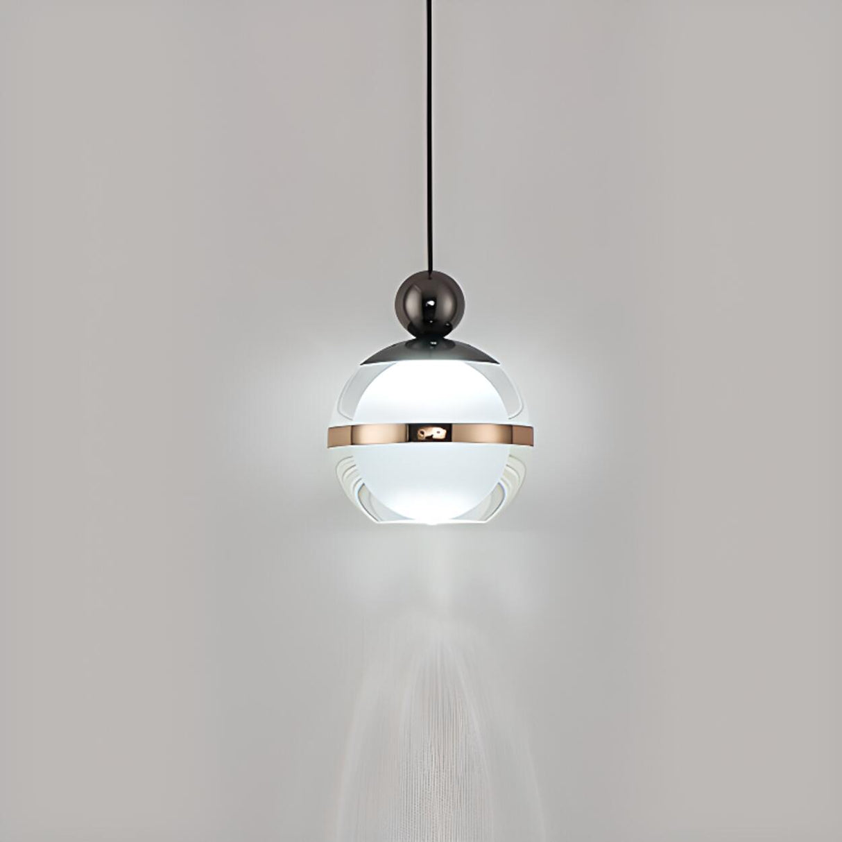 Modern GLobe Acrylic Led Pendant Light Adjustable Height Image - 11