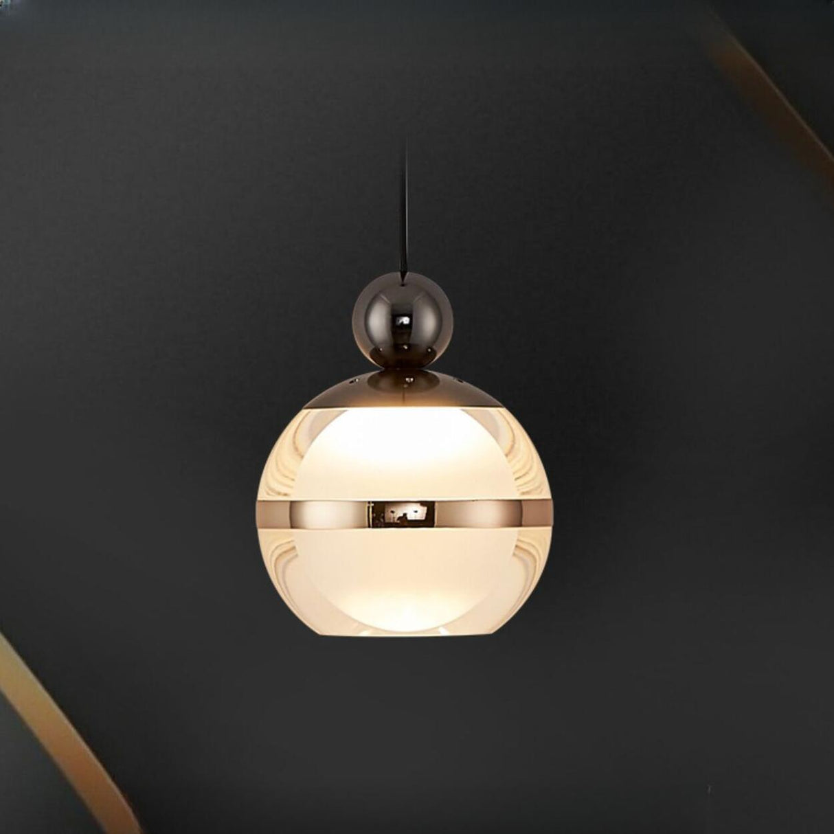 Modern GLobe Acrylic Led Pendant Light Adjustable Height Image - 15