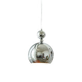 Modern Globe Chrome Pendant Light for Living Room Image - 6