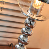 Modern Globe Chrome Pendant Light for Living Room Image - 9