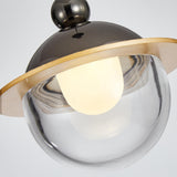 Modern Globe Clear Glass Pendant Light Bedroom Image - 7