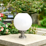 Modern Globe Glass Outdoor Table Lamp Warm White Image - 11