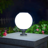 Modern Globe Glass Outdoor Table Lamp Warm White Image - 13