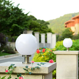 Modern Globe Glass Outdoor Table Lamp Warm White Image - 16