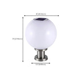 Modern Globe Glass Outdoor Table Lamp Warm White #size