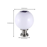 Modern Globe Glass Outdoor Table Lamp Warm White Image - 18