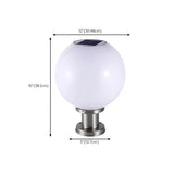 Modern Globe Glass Outdoor Table Lamp Warm White Image - 19