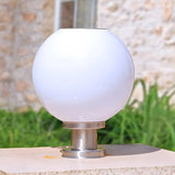 Modern Globe Glass Outdoor Table Lamp Warm White Image - 3