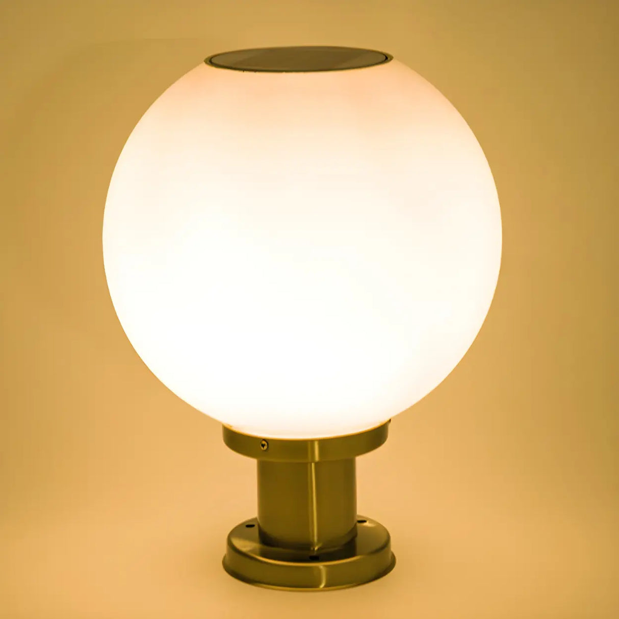 Modern Globe Glass Outdoor Table Lamp Warm White Image - 7