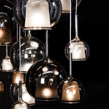 Modern Globe Glass Pendant Light Adjustable Height Image - 10