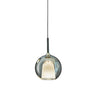 Modern Globe Glass Pendant Light Adjustable Height Image - 11