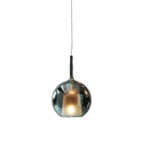 Modern Globe Glass Pendant Light Adjustable Height Image - 13