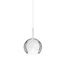 Modern Globe Glass Pendant Light Adjustable Height Image - 3