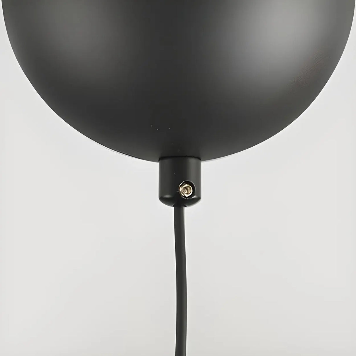 Modern Globe Metal Bedroom Black Pedant Light Image - 11