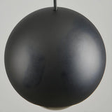 Modern Globe Metal Bedroom Black Pedant Light Image - 15