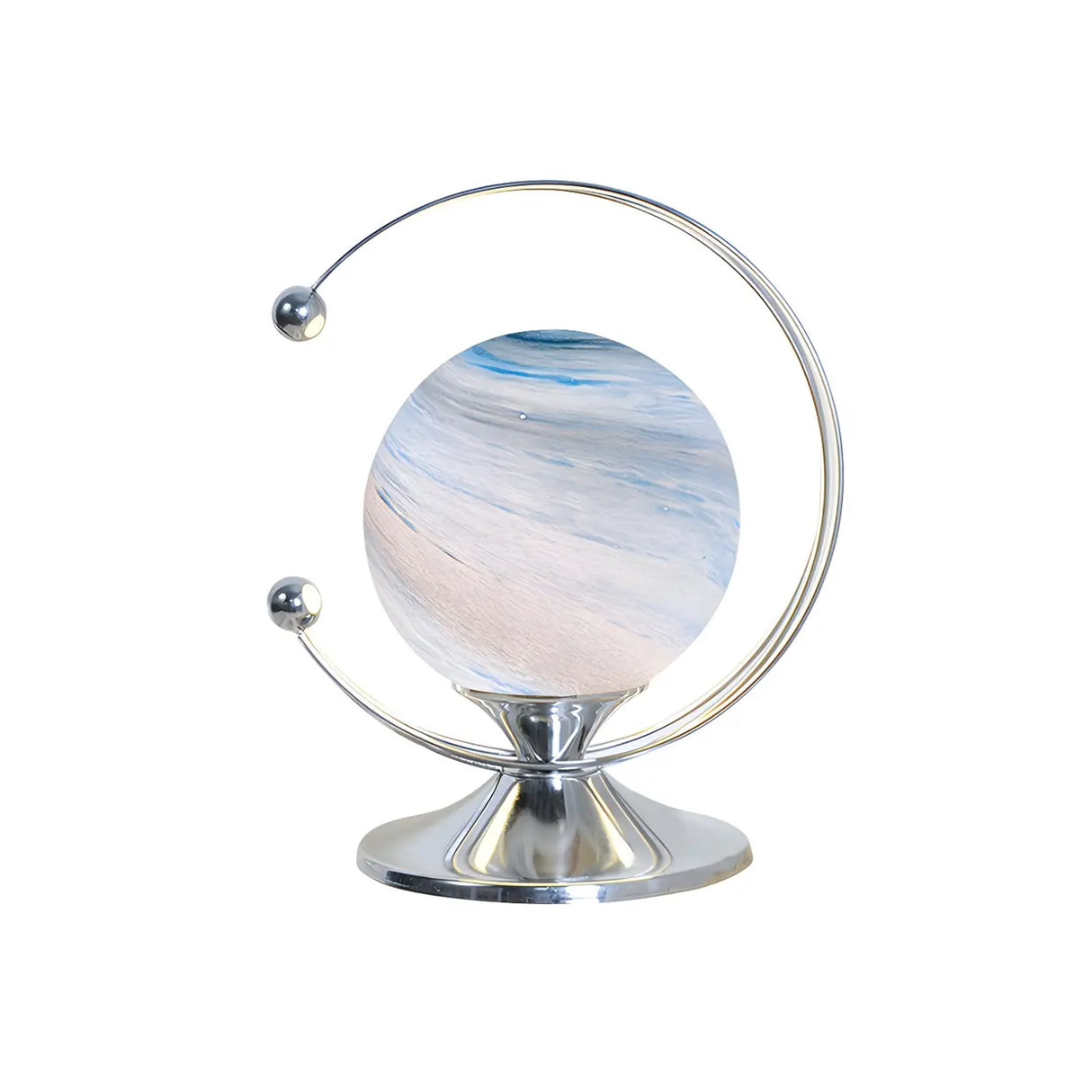 Modern Globe Metal Desk Lamp in Gold Finish Image - 5