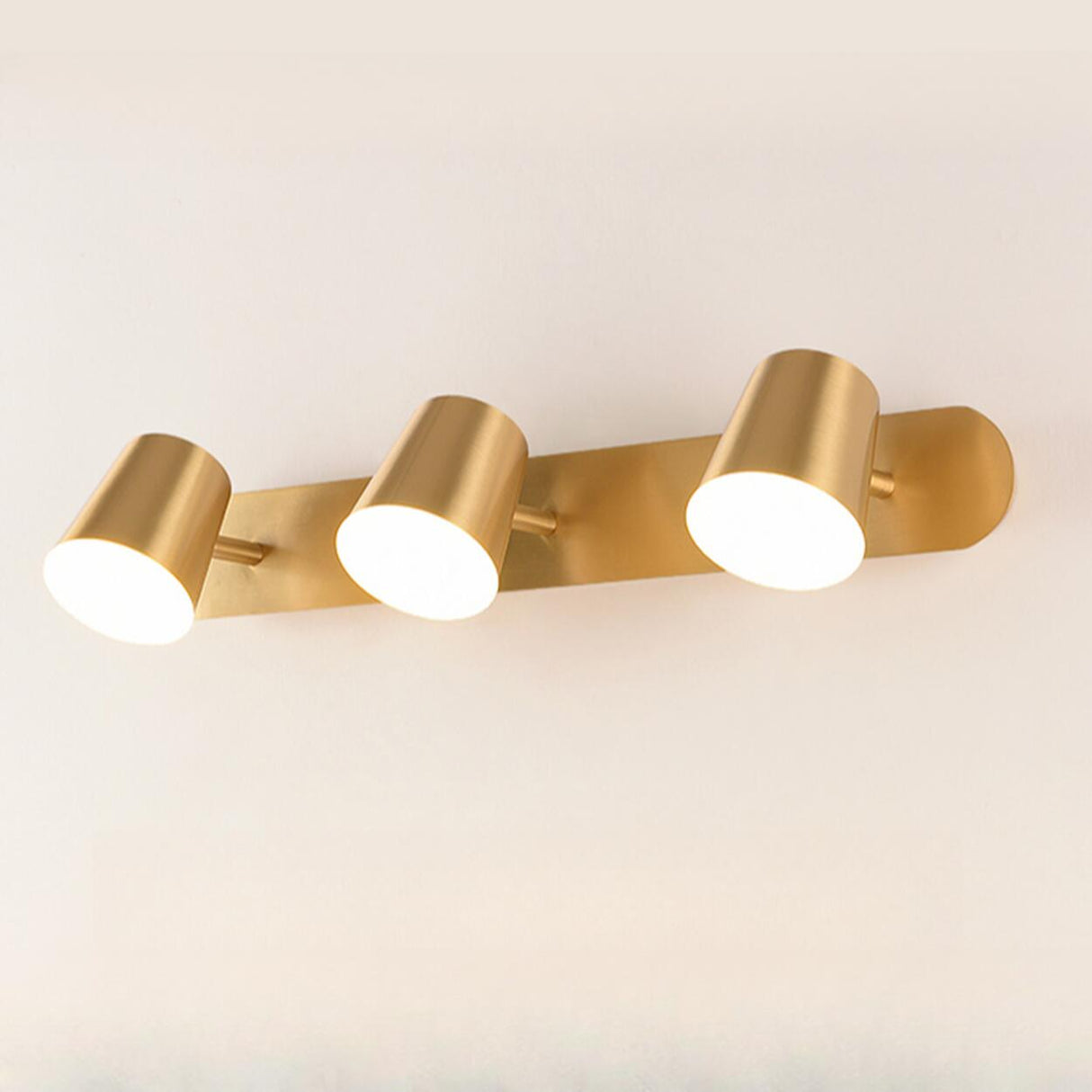 Modern Gold 3-Light Bathroom Vanity Wall Fixture Image - 11