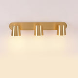 Modern Gold 3-Light Bathroom Vanity Wall Fixture Image - 5