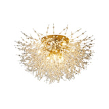 Modern Gold Branch Crystal Flush Mount Ceiling Light Image - 3