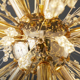 Modern Gold Branch Crystal Flush Mount Ceiling Light Image - 8