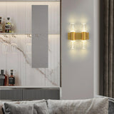 Modern Gold Bubble Glass Tubes Wall Sconce Light Image - 6