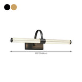 Modern Gold Cylinder LED Bathroom Vanity Light  Image - 15