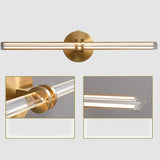 Modern Gold Cylinder LED Bathroom Vanity Light  Image - 4