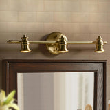 Modern Gold Cylinder LED Bathroom Vanity Light  Image - 9