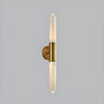 Modern Gold Cylindrical Up Down Glass Wall Sconce Image - 2