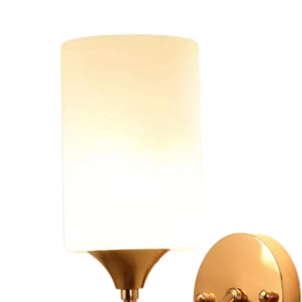 Modern Gold Cylindrical Vanity Light Fixture Image - 14