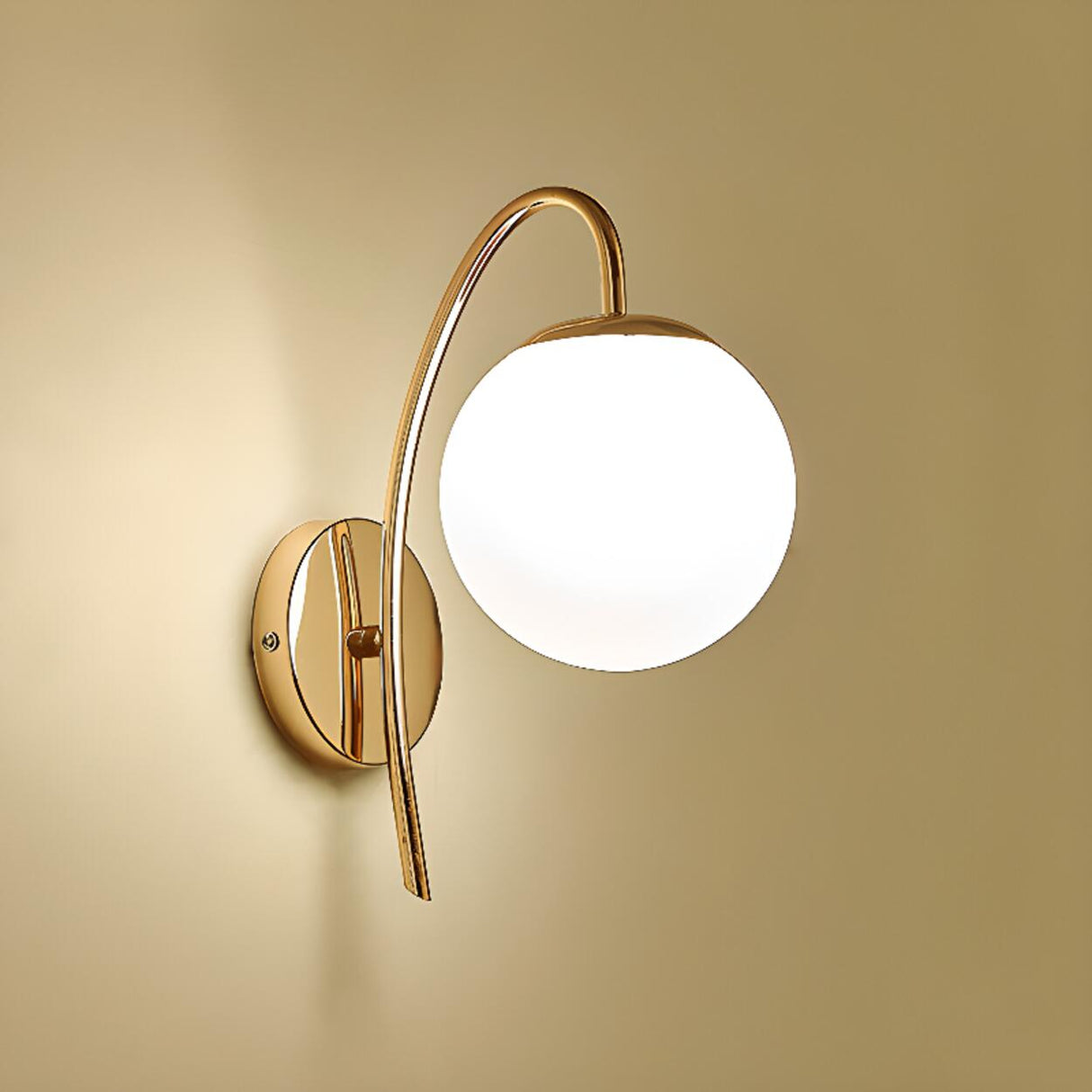 Modern Gold Cylindrical Vanity Light Fixture Image - 9