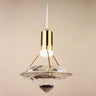 Modern Gold Diamond Clear Crystal Bedroom Pendant Light Image - 2