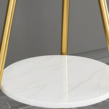 Modern Gold Dome and Arched Side Table Floor Lamp Image - 12