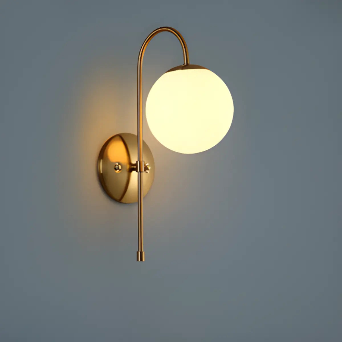 Modern Gold Double Globe Vanity Wall Sconce Light Image - 11