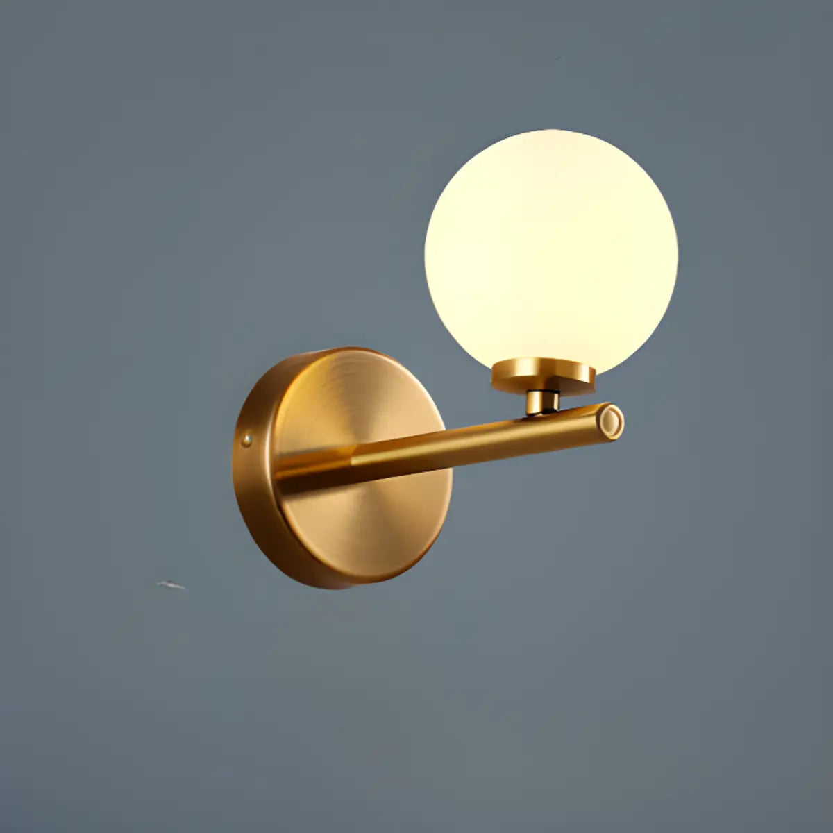 Modern Gold Double Globe Vanity Wall Sconce Light Image - 12