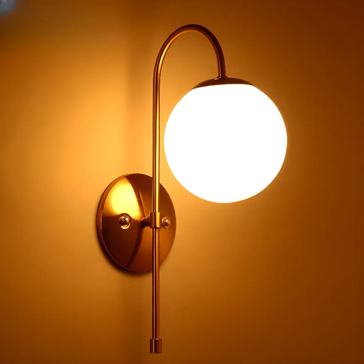 Modern Gold Double Globe Vanity Wall Sconce Light Image - 18